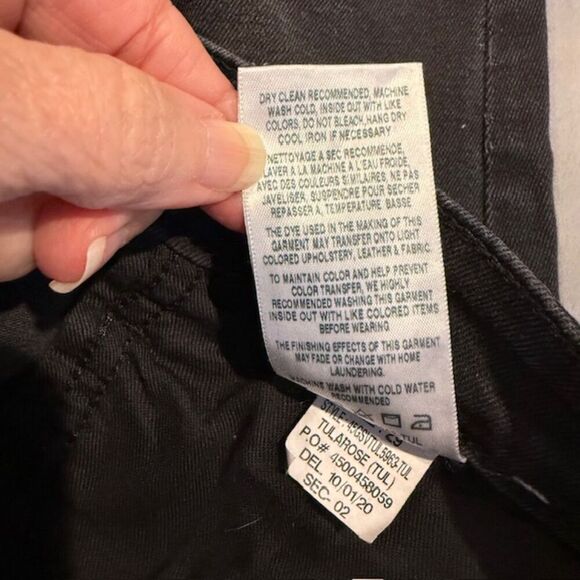 Joe's Jeans Tularose Skinny Ankle Stonewash Black Frayed Hem Jeans Size 29 - Picture 8 of 13